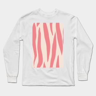 Retro red stripes Long Sleeve T-Shirt